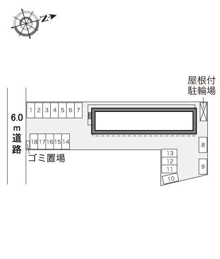 ★手数料０円★土浦市真鍋１丁目　月極駐車場（LP）